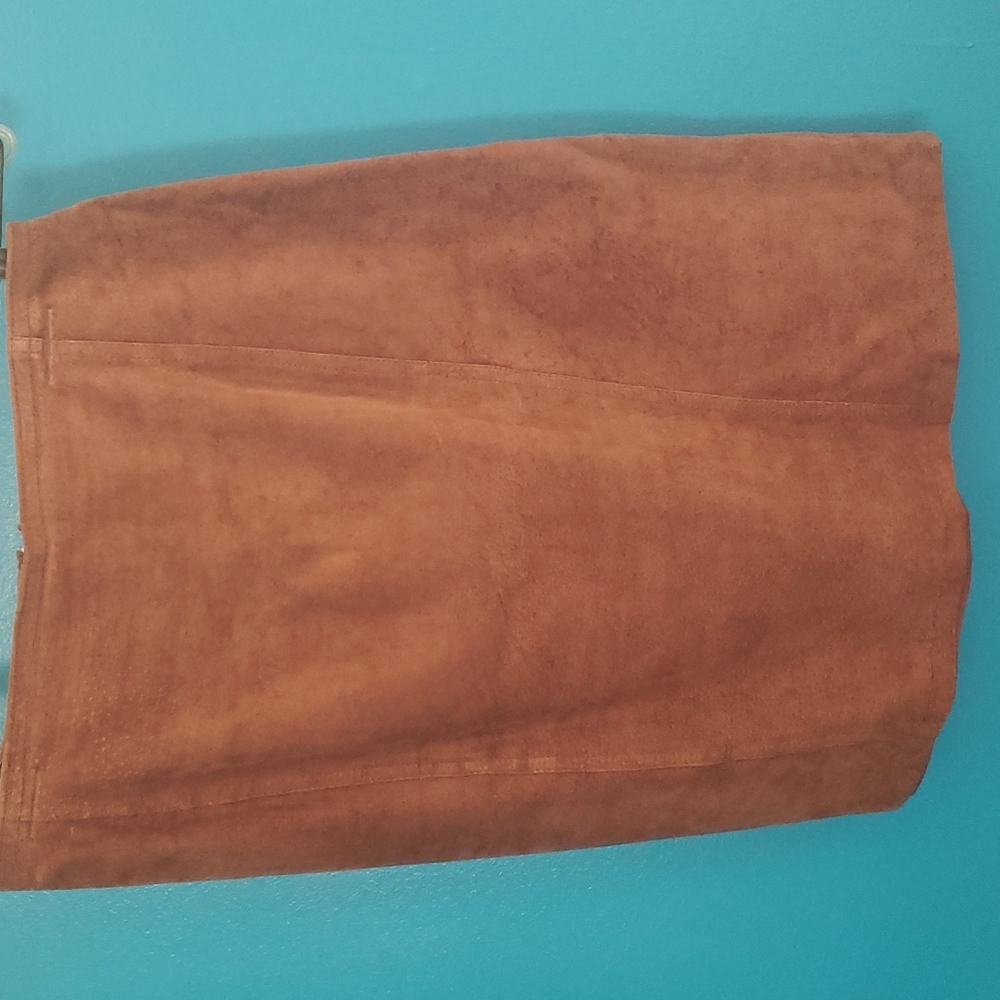VINTAGE Suede Mini Skirt Casual Corner